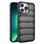 For iPhone 13 Pro Cooling Armor Translucent Mesh Breathable Phone Case(Black)