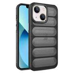 For iPhone 13 Cooling Armor Translucent Mesh Breathable Phone Case(Black)