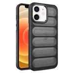 For iPhone 12 Cooling Armor Translucent Mesh Breathable Phone Case(Black)