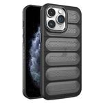 For iPhone 11 Pro Cooling Armor Translucent Mesh Breathable Phone Case(Black)