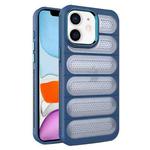 For iPhone 11 Cooling Armor Translucent Mesh Breathable Phone Case(Blue)
