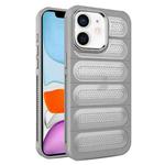 For iPhone 11 Cooling Armor Translucent Mesh Breathable Phone Case(Grey)