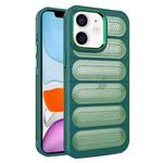 For iPhone 11 Cooling Armor Translucent Mesh Breathable Phone Case(Green)