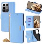For Infinix Note 50 4G Crossbody Chain Leather Phone Case(Blue)