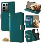 For Infinix Note 50 4G Crossbody Chain Leather Phone Case(Green)