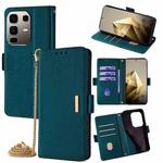 For Infinix Note 50 Pro+ 5G Crossbody Chain Leather Phone Case(Green)