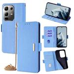 For Infinix Note 50x 5G Crossbody Chain Leather Phone Case(Blue)
