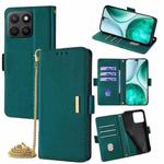 For Honor X8c 4G Global Crossbody Chain Leather Phone Case(Green)