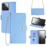 For Xiaomi 14 Pro Crossbody Chain Leather Phone Case(Blue)