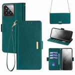 For Xiaomi 14 Pro Crossbody Chain Leather Phone Case(Green)