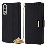 For OnePlus Nord CE4 5G Crossbody Chain Leather Phone Case(Black)