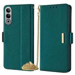 For OnePlus Nord CE4 5G Crossbody Chain Leather Phone Case(Green)