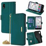For ZTE Kantan Sumaho 4 A402ZT Crossbody Chain Leather Phone Case(Green)