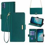 For Nokia C300 4G US Crossbody Chain Leather Phone Case(Green)