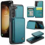 For Samsung Galaxy S23+ 5G JEEHOOD J05 Business Magnetic Style RFID Leather Phone Case(Blue Green)