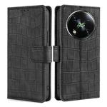 For Itel RS4 4G Skin Feel Crocodile Magnetic Clasp Leather Phone Case(Black)