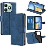 For itel A90 4G Skin Feel Crocodile Magnetic Clasp Leather Phone Case(Blue)