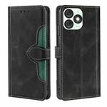 For Itel A50 4G Skin Feel Magnetic Buckle Leather Phone Case(Black)