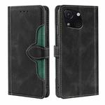 For Itel A50C 4G Skin Feel Magnetic Buckle Leather Phone Case(Black)