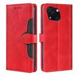 For Itel A50C 4G Skin Feel Magnetic Buckle Leather Phone Case(Red)