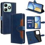 For itel A90 4G Skin Feel Magnetic Buckle Leather Phone Case(Blue)