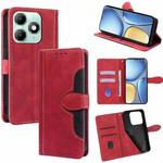 For itel A90 4G Skin Feel Magnetic Buckle Leather Phone Case(Red)