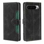 For Google Pixel 9 Pro XL Skin Feel Magnetic Buckle Leather Phone Case(Black)