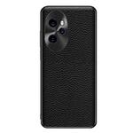 For Honor 100 Pro Genuine Leather Litchi Texture Phone Case(Black)