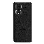 For Honor 80 Genuine Leather Litchi Texture Phone Case(Black)