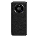 For Huawei Mate 40 Genuine Leather Litchi Texture Phone Case(Black)