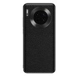 For Huawei Mate 30 Genuine Leather Litchi Texture Phone Case(Black)