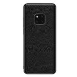 For Huawei Mate 20 Pro Genuine Leather Litchi Texture Phone Case(Black)
