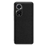 For Huawei nova 9 Pro Genuine Leather Litchi Texture Phone Case(Black)