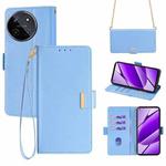 For Realme 11 4G Crossbody Chain Leather Phone Case(Blue)