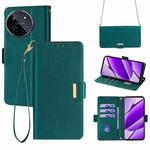 For Realme 11 4G Crossbody Chain Leather Phone Case(Green)