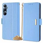 For Realme C65 4G Crossbody Chain Leather Phone Case(Blue)