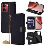 For Realme P3 Ultra 5G Global Crossbody Chain Leather Phone Case(Black)