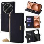 For OPPO Find X8 Ultra 5G Crossbody Chain Leather Phone Case(Black)