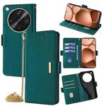 For OPPO Find X8 Ultra 5G Crossbody Chain Leather Phone Case(Green)
