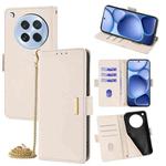For OPPO Find X8s 5G Crossbody Chain Leather Phone Case(White)