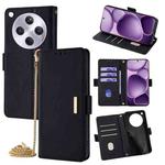 For OPPO Find X8s+ 5G Crossbody Chain Leather Phone Case(Black)