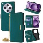 For OPPO Find X8s+ 5G Crossbody Chain Leather Phone Case(Green)