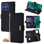 For Motorola Moto G Stylus 5G 2025 Crossbody Chain Leather Phone Case(Black)
