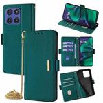 For Motorola Moto G Stylus 5G 2025 Crossbody Chain Leather Phone Case(Green)