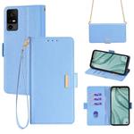 For TCL 40 XE 5G / 40X 5G / T601D Crossbody Chain Leather Phone Case(Blue)