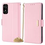 For TCL 50 SE 4G Crossbody Chain Leather Phone Case(Pink)