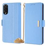 For TCL 505 4G Crossbody Chain Leather Phone Case(Blue)