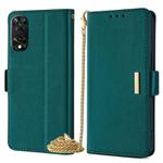 For TCL 505 4G Crossbody Chain Leather Phone Case(Green)
