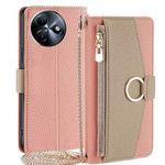 For Itel S24 4G Crossbody Litchi Texture Leather Phone Case(Pink)