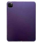 For iPad Air 13 2024 / Pro 12.9 2022  Skin-feeling Crystal Clear Acrylic Tablet Case(Purple)